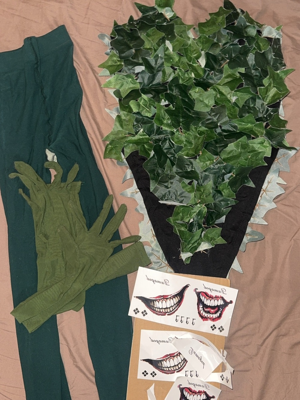 Amazon DIY poison Ivy costume bodysuit